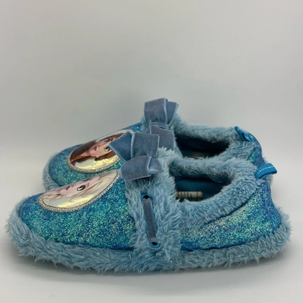 Toddler Disney Frozen 2 Elsa Anna Girls Plush A-Line Slippers